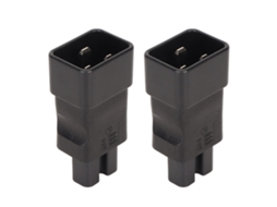 Adaptadores de Enchufe Profesionales de Cobre Iec320 C20 a C15 de 4000 W Y 250 V para Ordenadores Y Equipos.