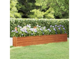Vidaxl Canteiro De Jardim 320x40x45 Cm Aço Corten Cor Enferrujado