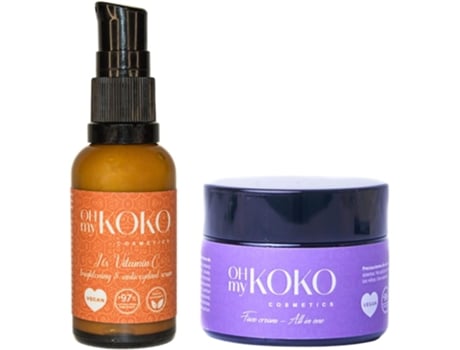 Pacote cosmético. Pacote de rotina facial