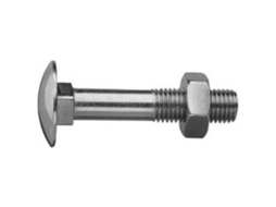 Tornillo cabeza redonda con tuerca 6x 25 zinc caja 300