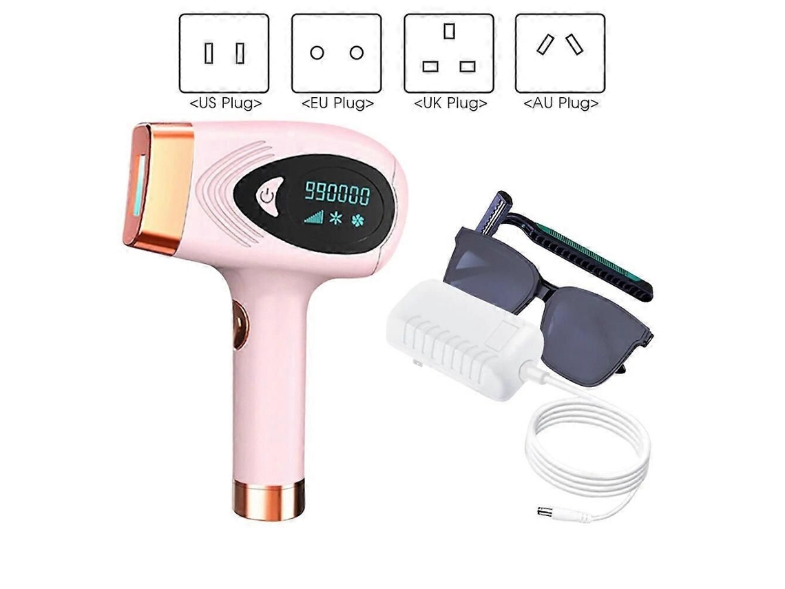 zs Depilador Elétrico A Laser Ipl Com 900.000 Flashes, Tela Lcd, 9 Níveis De Potência, Depilação Permanente E Indolor Para O Corpo E A Área Dos
