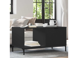 Vidaxl Mesa De Centro Com Gaveta Carvalho Preto 90 X 49 X 46 Cm