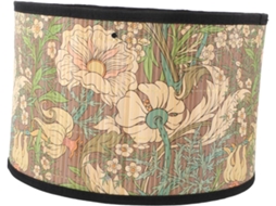 Estilo Artístico e Sofisticado. Decoração Elegante e Refinada em Bambu Natural Trançado para Luminária. SFUSHOS