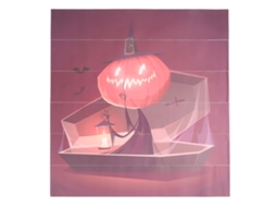 Autocolante De Escada Halloween Autoadesivo Reutilizável