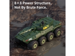 Azulhw Y1802 Rtr 1/32 2.4g 8wd Rc Tanque Anfíbio À Prova D'água Rotação 360° Luz Led Controle Blindado Presente Meninos Brinquedo MDUG