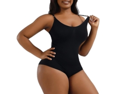 2026 heyshape Body Shaper Enterizo para Mujer com Fecho de Cremalheira Sem Costuras Cor Preta, Pele e Marrom