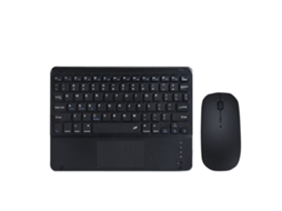 Teclado Bluetooth Sem Fios 10 Pol. Com Touchpad E Rato Para Ipad Layout Pt