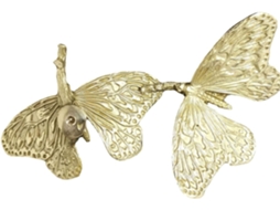 Puxador De Gaveta Borboleta Em Latão Dourado, 80x58x35mm, Puxador Para Armário, Guarda Roupa Ou Closet, Elegante Puxador