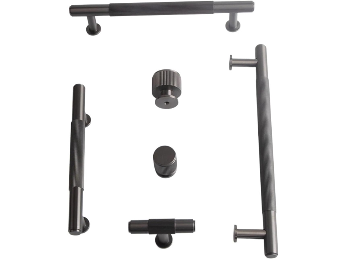 Peça Puxador De Armário Com Padrão Linear Em Latão Maciço Para Guarda Roupa, Armário De Cozinha E Gaveta 6682-26