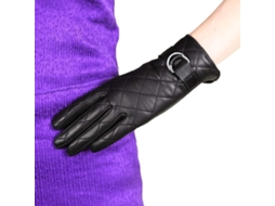 Luvas Unissex Para Adultos, Luvas De Malha Femininas, Luvas Grossas De Inverno Simples, Quentes E Glamorosas Em Couro