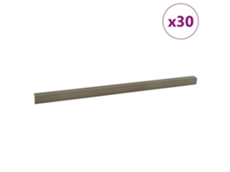 Conjunto 30 Perfis Para Degraus Vidaxl Dourado Alumínio (67 X 3.5 X 3 Cm)