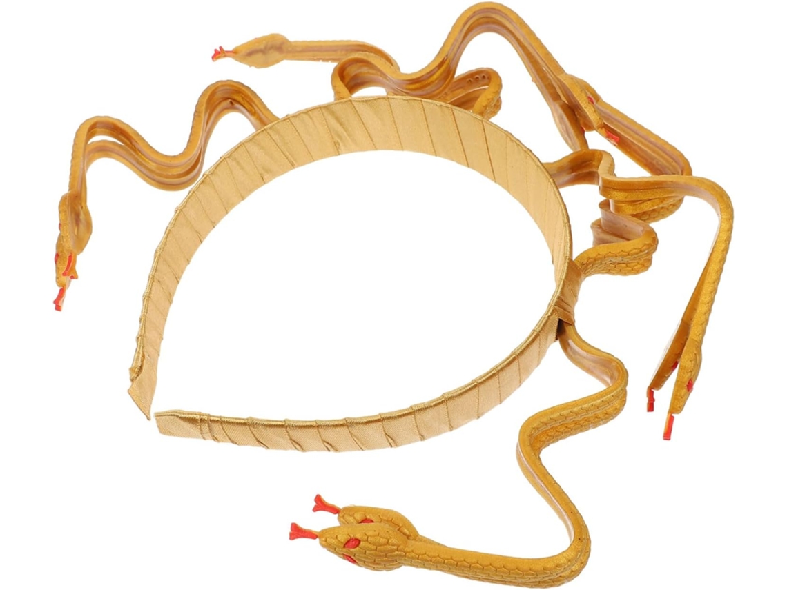 Tiara Para Cosplay Da Medusa, Acessório De Cobra Simulada Leve E Confortável, Traje Egípcio