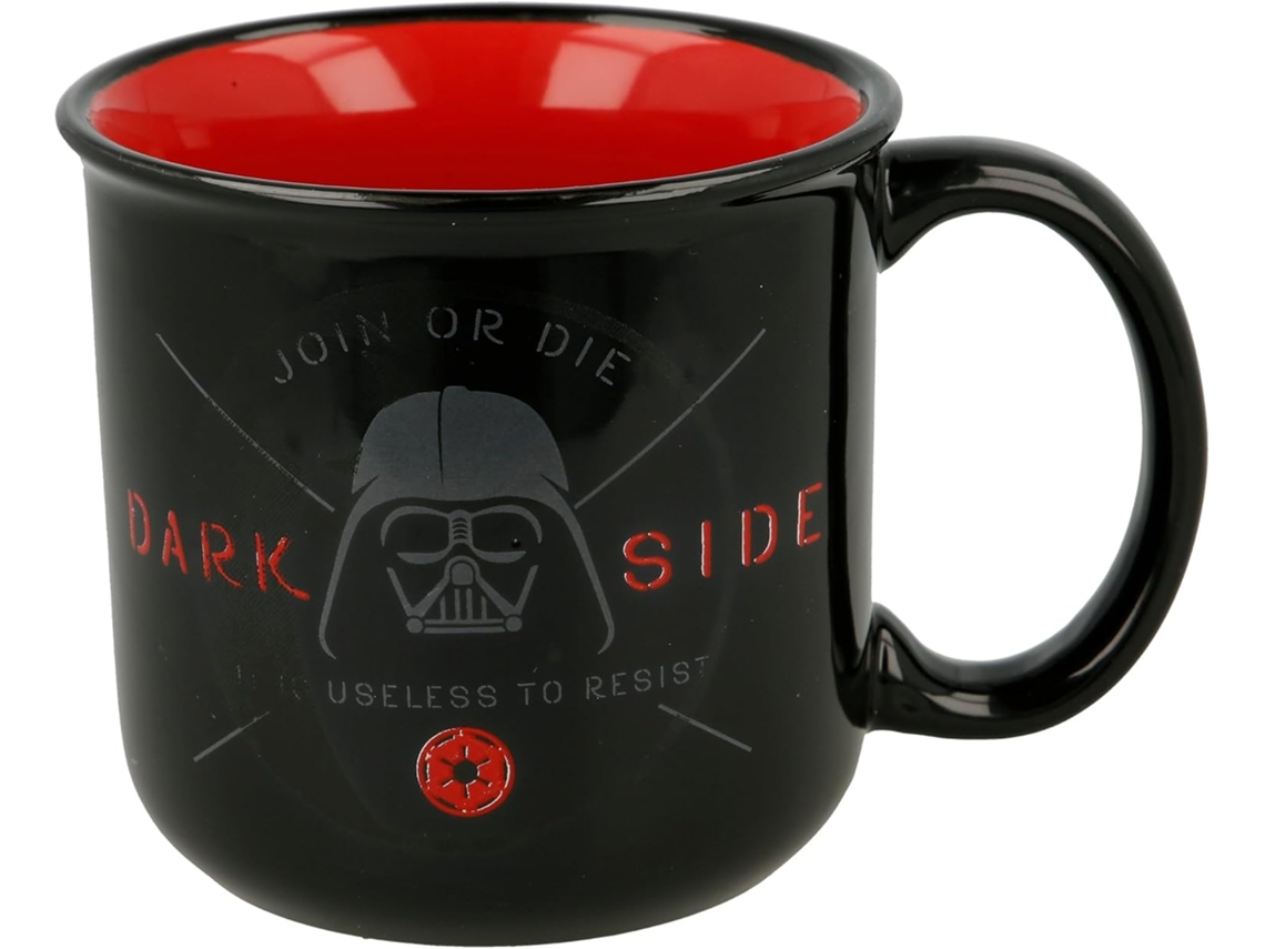Caneca Star Wars Darth Vader 400 Ml Cerâmica Com Caixa De Presente