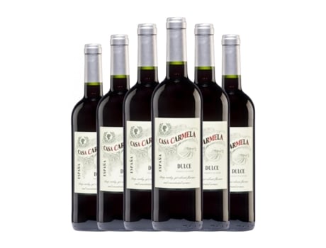 Vinho CASTAÑO Casa Carmela Tinto Monastrell Doce Yecla (0.75 L - 6 Unidades)