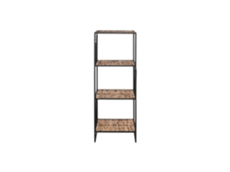 Prateleira de Metal com Fibra Preta 35x35x98cm ALEXANDRA HOUSE LIVING