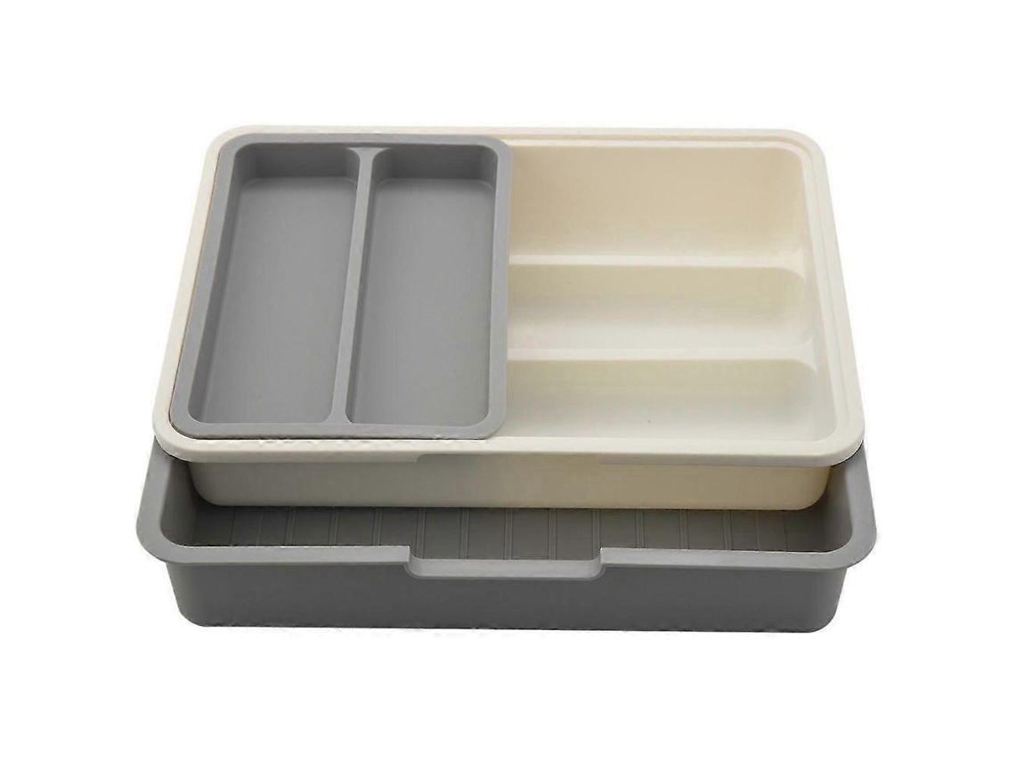 Caixa De Talheres Extensível Ajustável Para Organizador De Utensílios De Cozinha, Armazenamento Multifuncional Para Cozinha Jn Aquaforge