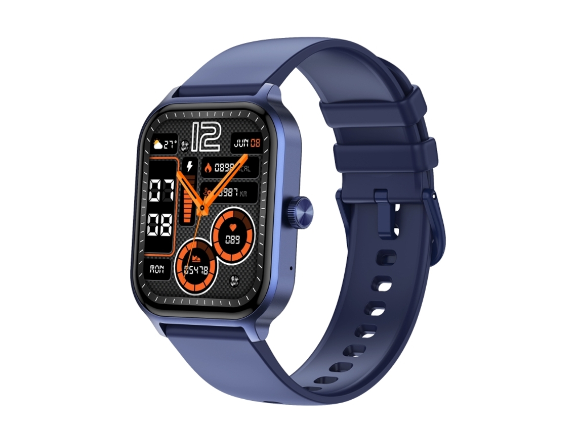 Pulseira Inteligente Com Tela Colorida De 1,93 Polegadas, Compatível Com Chamadas Bluetooth E Monitoramento De Saúde. Mdug (azul)