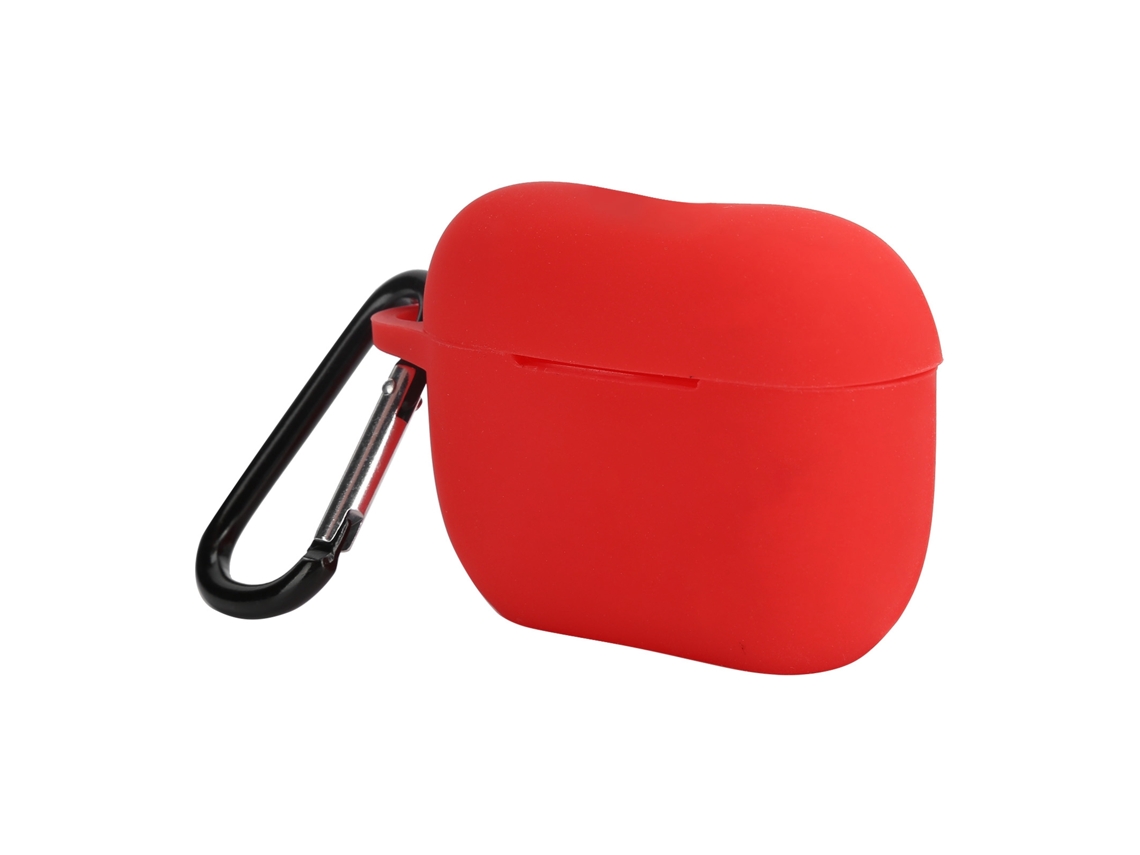 Capa De Silicone Protetora Para Case De Carregamento Do Fone De Ouvido Bluetooth Ios Earbuds Pro/iii Vermelha