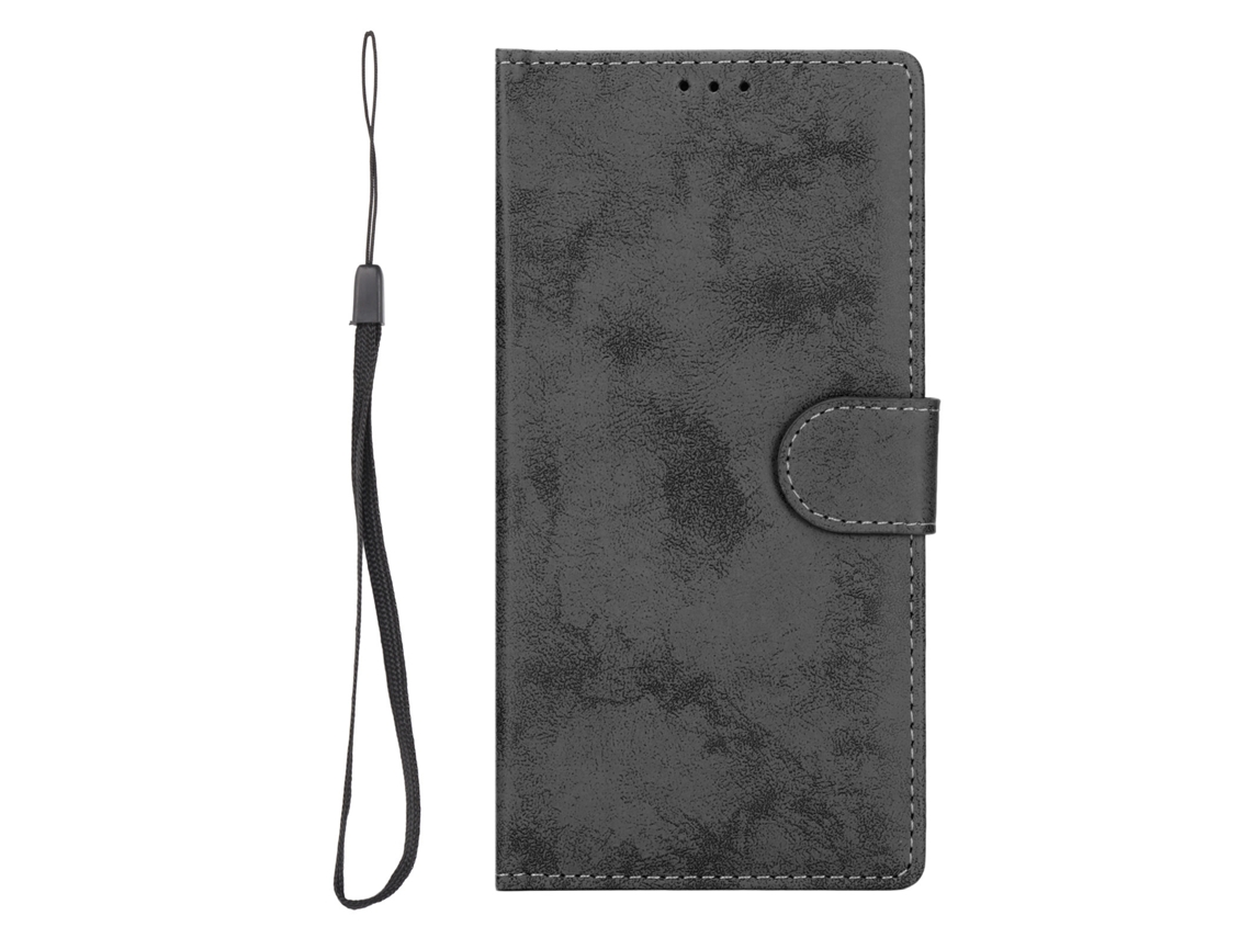 Aetheria capa Carteira 2 em 1 Dobrável Magnética com Suporte Anti choque À Prova D'água para Galaxy S21 Plus Preto