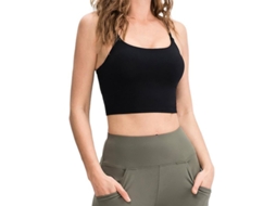 2026 sujetador Deportivo Sin Costuras de Color Sólido para Mujer Elástico para Gimnasia Yoga Y Running Crop Top Casual