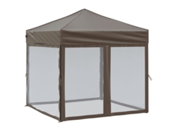 Party Tent, Party Tents Vidaxl Cinzento-acastanhado Tecido (2 X 2 M)