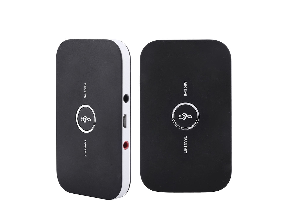 Adaptador Bluetooth 2 em 1 para áudio com receptor e transmissor