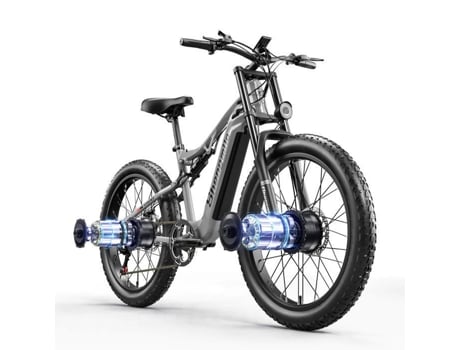 Bicicleta Elétrica Shengmilo S600 2 × 1000w Motores Duplos 17,5ah Bateria Samsung Elétrica 26 Polegadas Fat Bike E Bike Benfuto