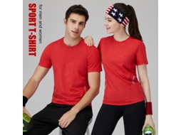 Urbannova-camiseta Esportiva Unissex Manga Curta 89% Poliéster 11% Spandex