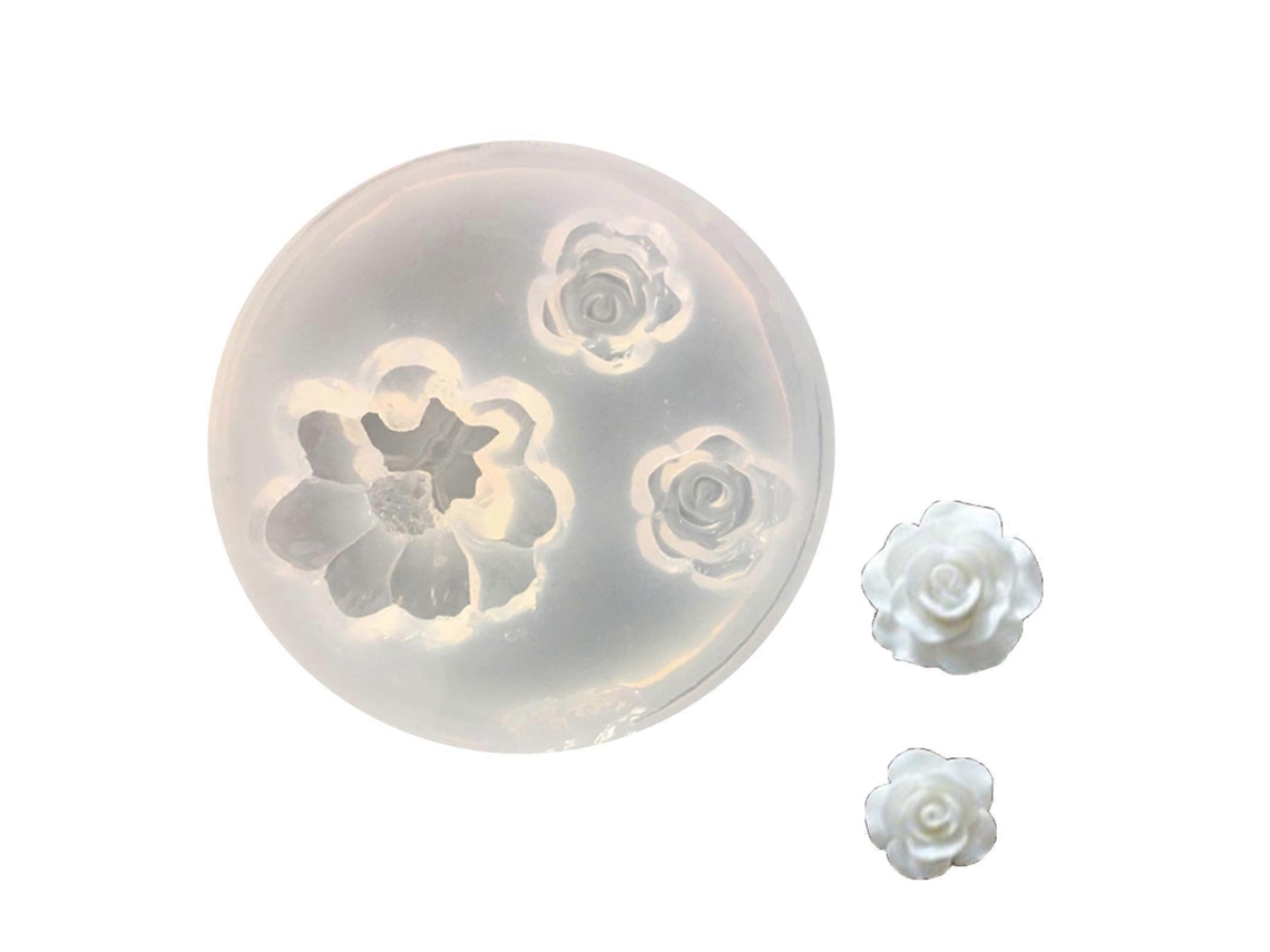 Molde De Silicone Style4 Em Formato De Flor Para Doces, Fondant, Artesanato, Bolos, Chocolates, Confeitaria, Utensílios De Cozinha E Panificação.