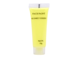 Pintura Luminescente Fluorescente Amarela Para Arte Corporal