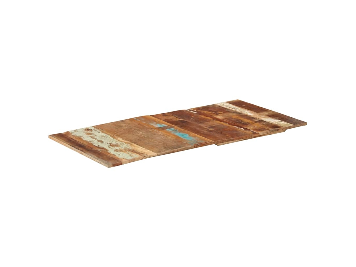 Vidaxl Tampo Mesa Retangular 60x120cm 15-16mm Madeira Recuper. Maciça