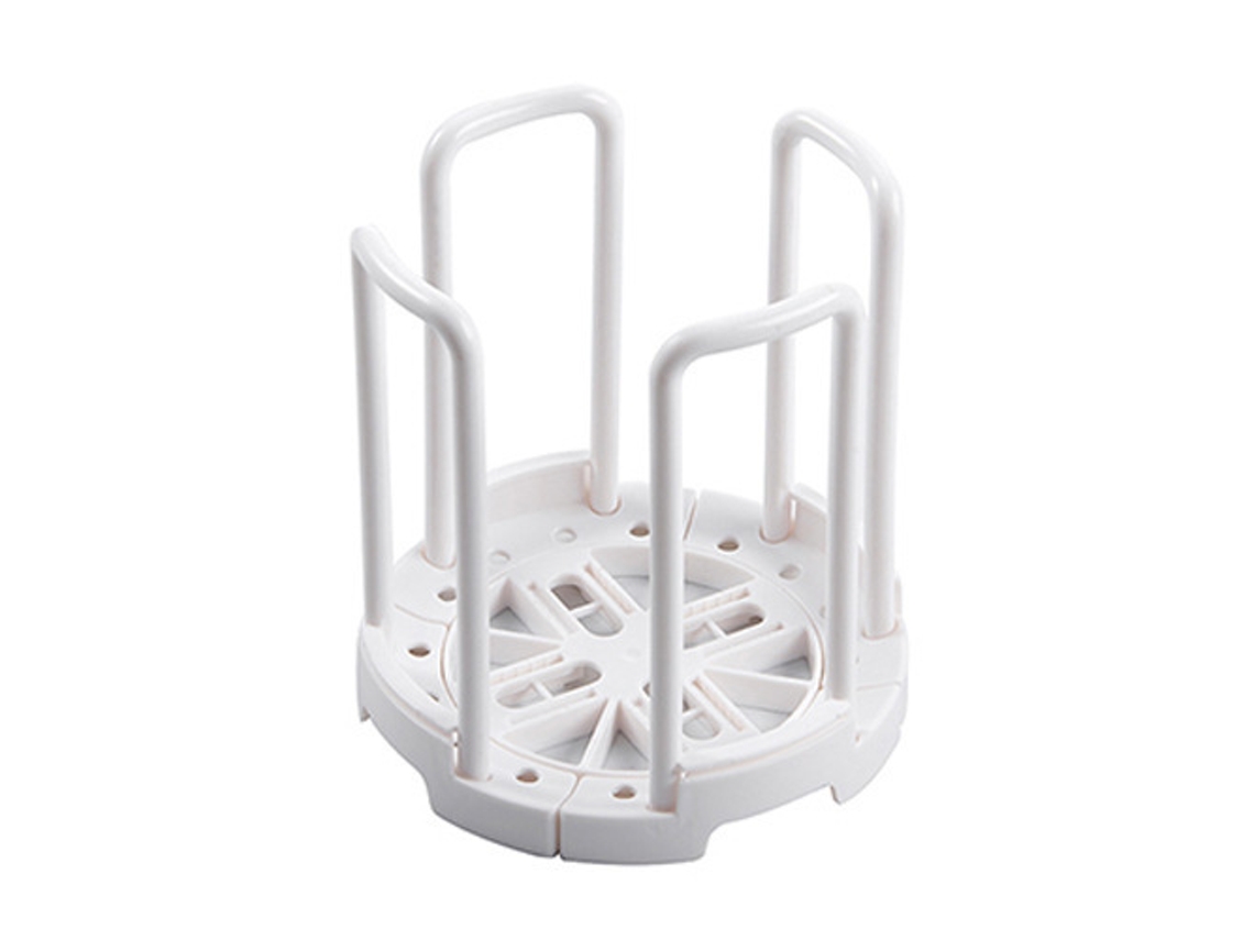 Suporte para flocos Empilhative com escorredor retrátil grande - aquaforge
