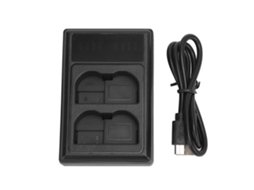 Cargador De Baterías De Cámara Com Duas Ranuras E Tela Lcd Para En El15 El15a Micro Usb