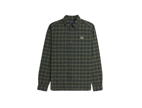 Camisa de Homem FREDPERRY Verde (2XL)