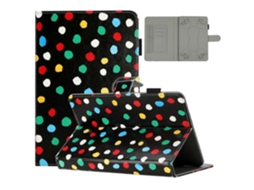 Capa de couro para tablet com bolinhas Webake