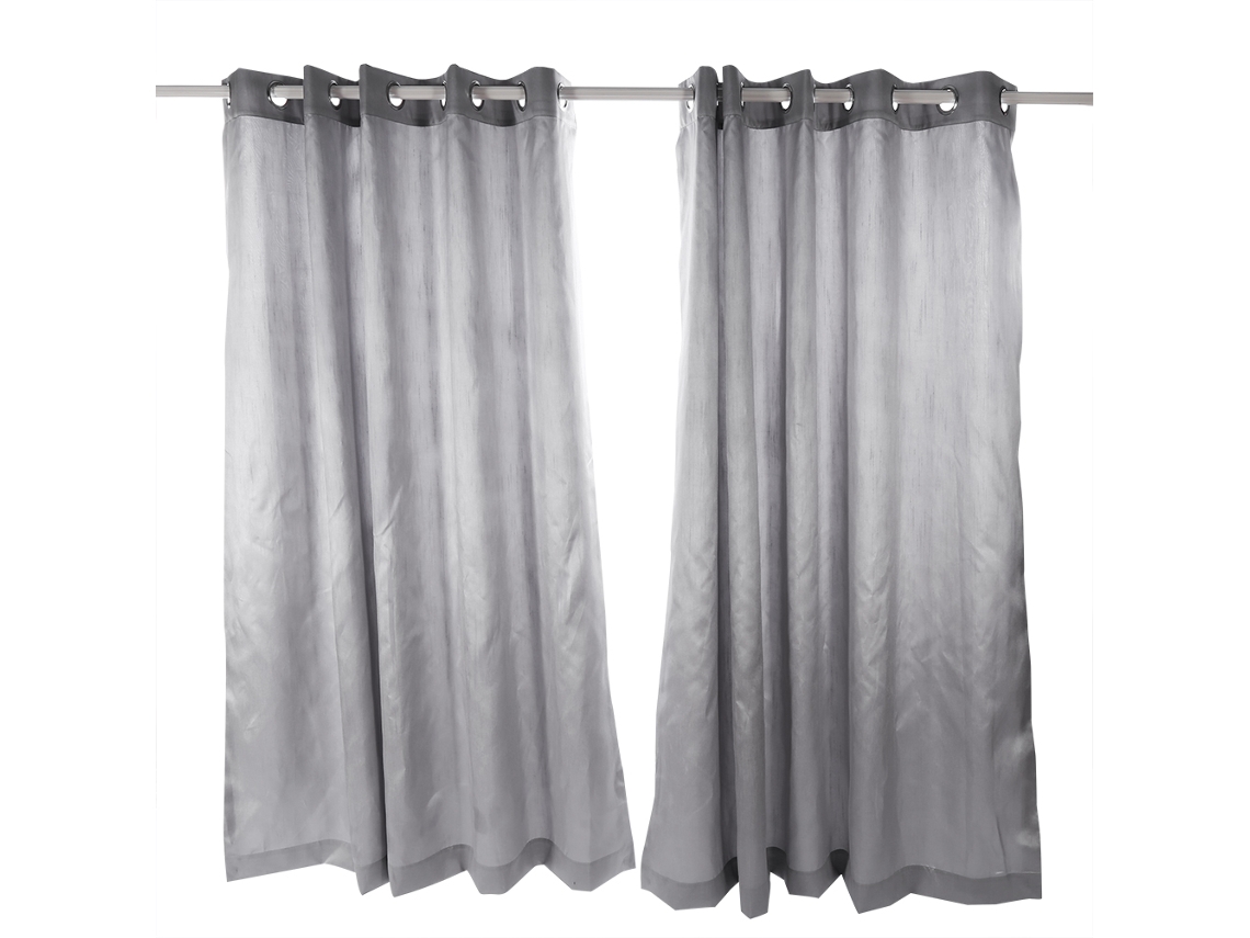 Cortinas De Fio Slub Forradas Com Anéis De Ilhós Plissados - Laxiscreed Para Um Ambiente Elegante