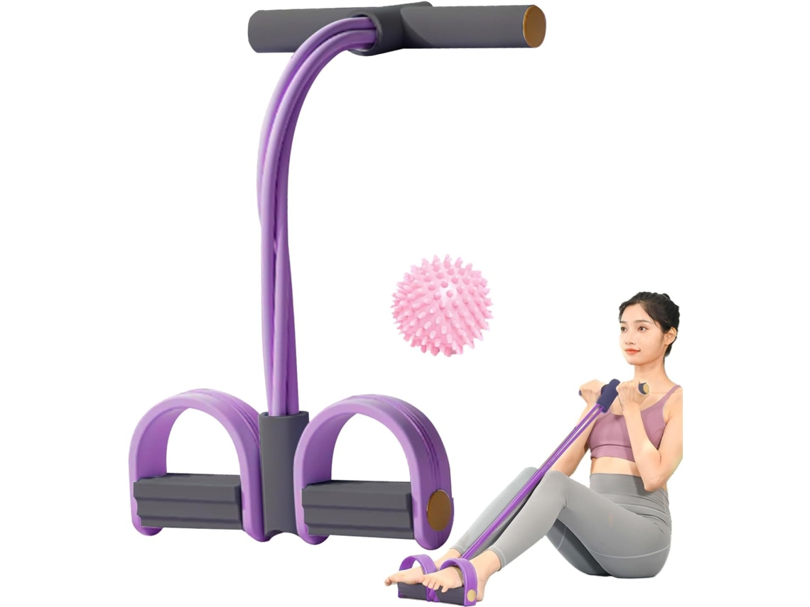 Faixa Elástica De Resistência Para Pedal, Confortável, Antiderrapante E Portátil | Corda Exercícios Força
