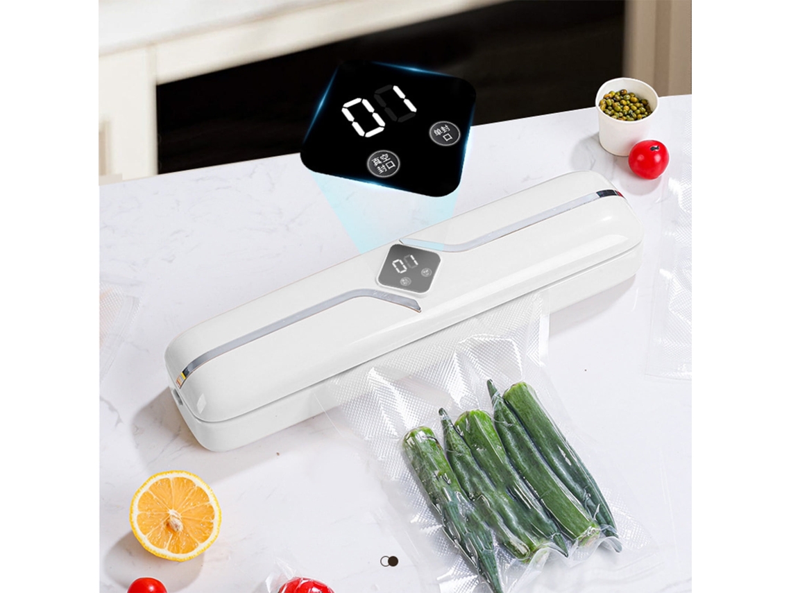 Máquina De Vácuo Com Modos Seco E Húmido - Seladora De Alimentos Com Indicadores Led Para Cozinha E Festas