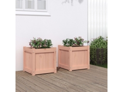2 Pcs Floreirasvasocaixa De Jardim Madeira De Douglas Maciça Lovely Home