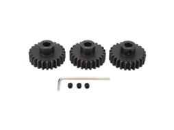 Mali conjunto de Engrenagens Pinion de Aço M1.5 8mm com Parafuso para Carros Rc 1/5 1/8 1/10 24d 3 Peças