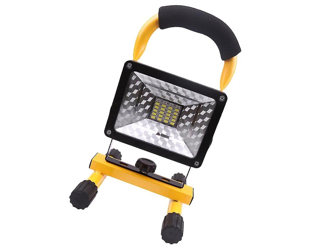 Luz De Trabalho Led Recarregável De 30 W, Holofote, Lanterna De Acampamento, Luz Vermelha E Azul Olysi Shop