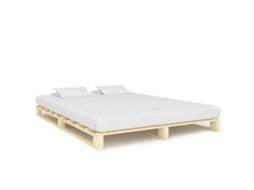 Vidaxl Estrutura De Cama Em Paletes Pinho Maciço 180x200 Cm