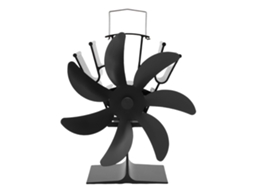 Ventilador Para Lareira De Pé (circulação De Calor De 7 Pás, Autoarranque A Altas Temperaturas)