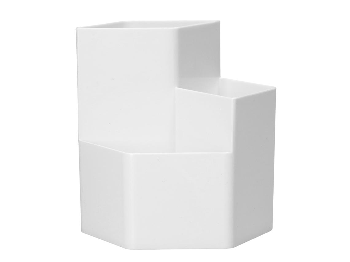 Portalápices Multifuncional De 3 Rejillas, Bonito Organizador De Plástico Blanco Para Sala De Estudio, Oficina, Aula, Portavasos Y Escritorio.