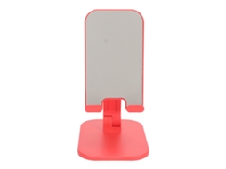 Suporte de Telefone de Mesa Vermelho Antiderrapante Ajustável Multifuncional para Telefones de 4,7 a 7,9 Polegadas
