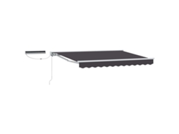 Conjunto 1 Toldo Retrátil Elétrico Vidaxl Branco Alumínio (3 X 2,5 M)
