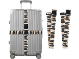 Conjunto De 2 Alças Para Malas Em Formato Gato, Desenhadas À Mão Alças De Viagem, Acessórios Para Cintos, Conector Para