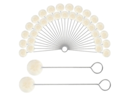 Prasacco Conjunto de 30 Pincéis de Lã com Cabo de Metal, Tinta para Couro, Ferramenta para Tingimento, Colagem e Artesanato Diy Yjd AQUAFORGE