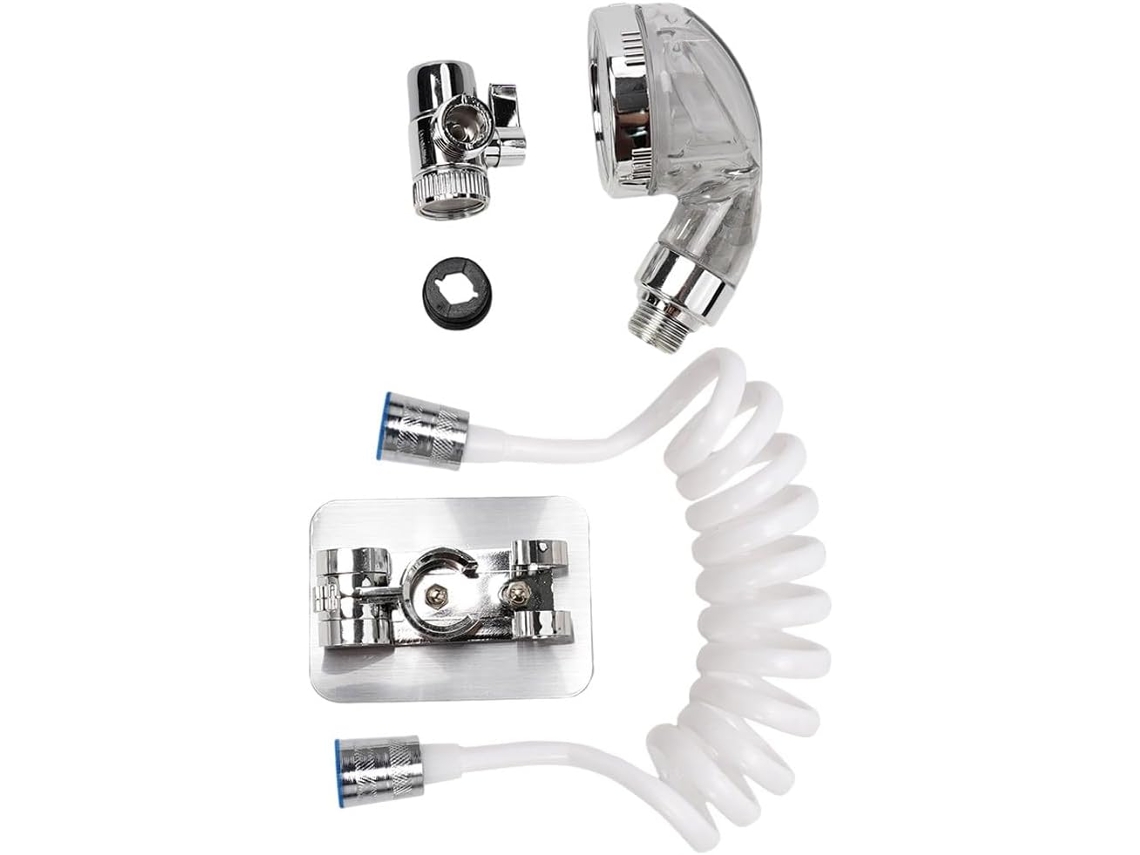 Kit De Chuveiro Com Suporte Para Ducha Manual E Acessórios De Montagem Para Banheiro.