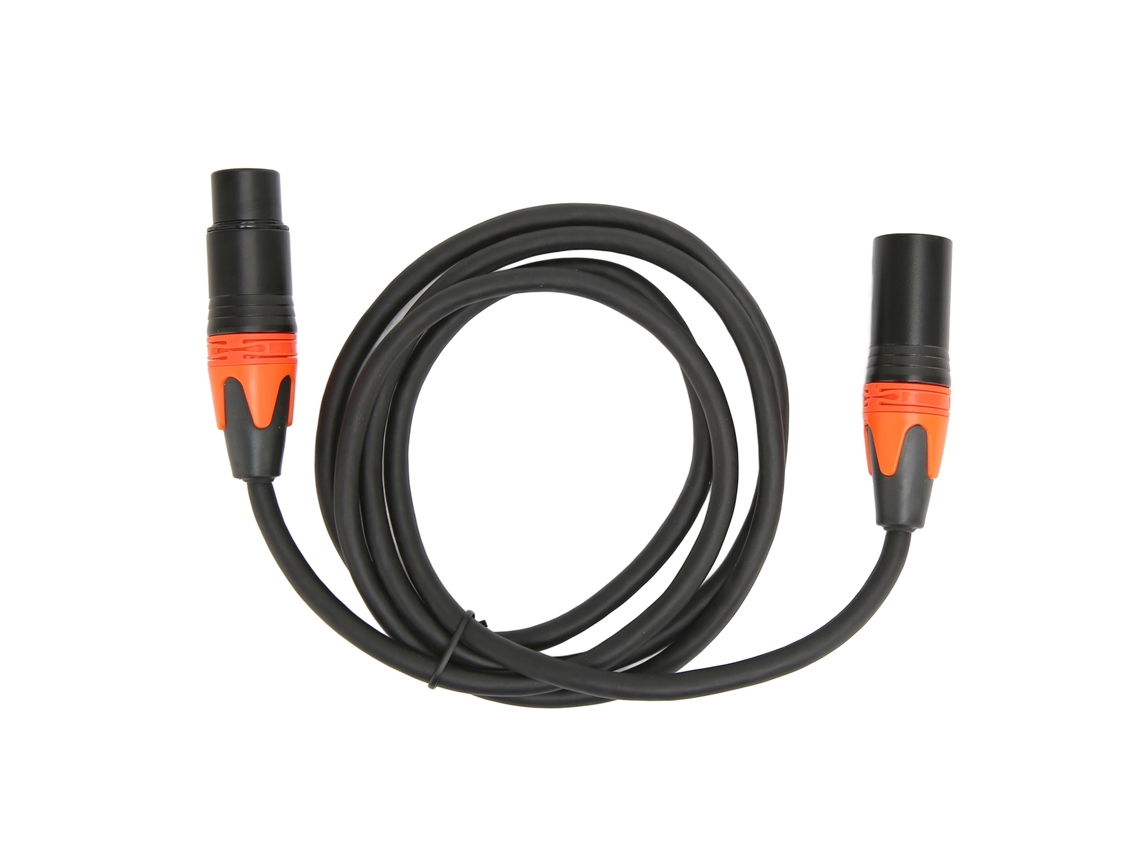 Cabo Lurelia XLR Macho/Fêmea 1,5 m, para microfones, mesas de mixagem, amplificadores e colunas ativas.